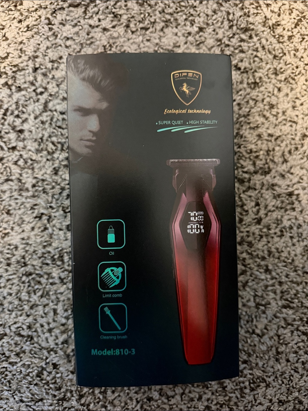 Men’s Electric Trimmer in Red - Model 810-3
